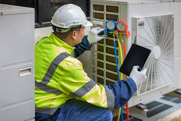 Professional Hvac technician working in Covington, OH